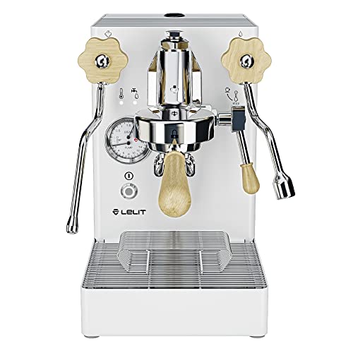 LELIT MaraX PL62X-EUCW, weiße Kaffeemaschine mit L58E Brühgruppe und HX Doppelsonde-System