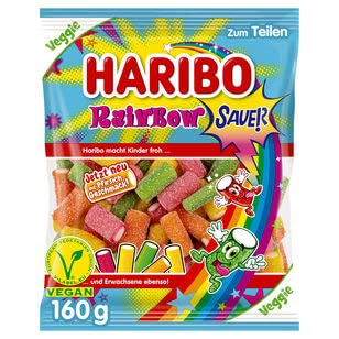 Haribo Rainbow sauer Fizz, 36er Pack (36 x 160g)