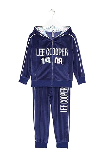 Lee Cooper Mädchen Lc11664 Jog S1 Jogging-Set, Marine, 10 Jahre