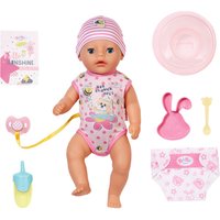 BABY born Little Baby Girl, Babypuppe mit 7 Funktionen für Kleinkinder ab 1 Jahr, funktioniert ohne Batterie, 36 cm große Puppe, 835333 Zapf Creation