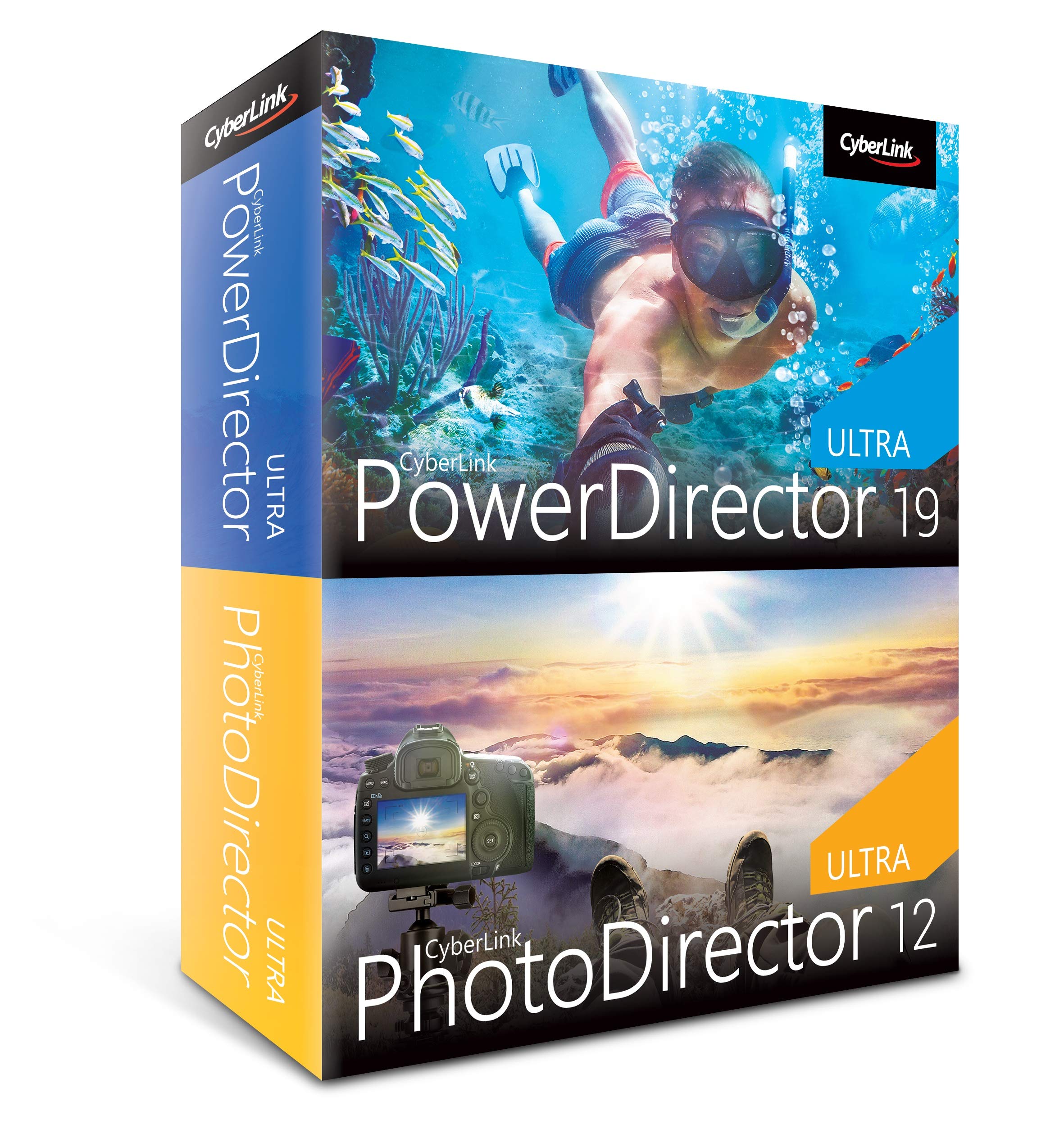 CyberLink PowerDirector 19 Ultra & PhotoDirector 12 Ultra | Integrierte Foto- und Videobearbeitung | Lebenslange Lizenz | BOX | Windows