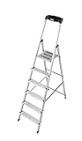 KRAUSE Stehleiter Safety, 6 Stufen, 126344