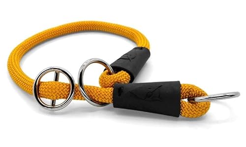Morso Half Slip Halsband voor Hond Regular Rope gerecycled Gold Goud 60x1 cm