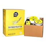 hello simple - DIY Body Butter zum Selbermachen (180 g), Naturkosmetik ohne Aluminium, vegan, bio, plastikfrei (Pfefferminz-Lavendel mit Jojobaöl)