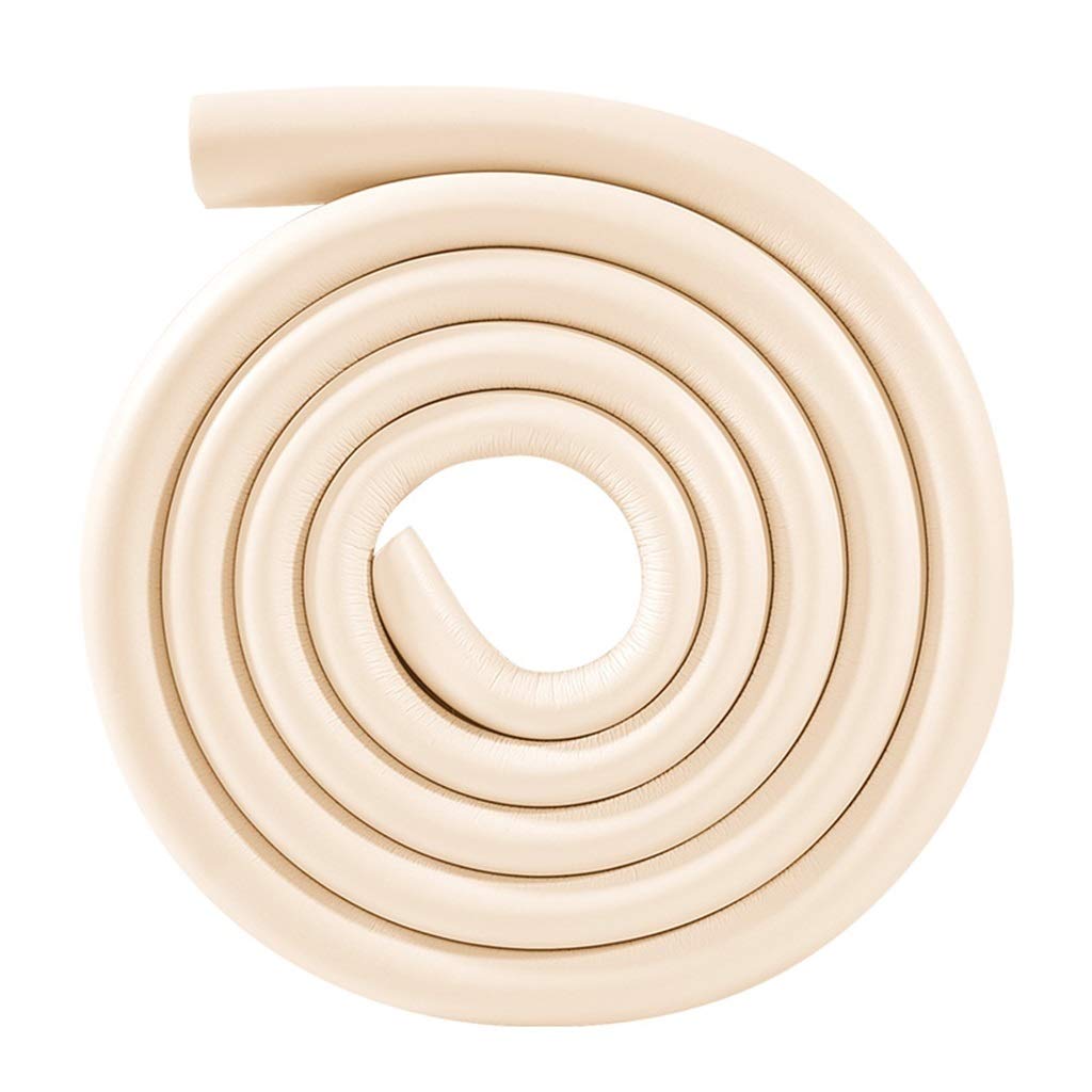 AnSafe Kantenschutz, U-Typ 2 Meter + Corner Guard for Glas Kantenschutz Sicher Und Weich (4 Farben) (Color : Beige, Size : 4M+8Corner Guard)