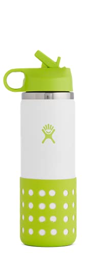 Hydro Flask 20 Oz Kids Wide Mouth Straw Lid and Boot Jungle Flachmann
