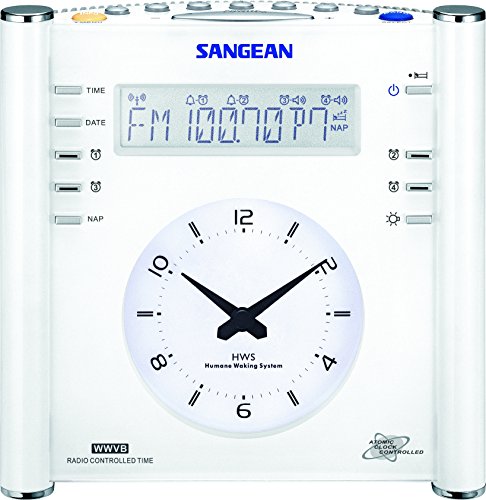 Sangean RCR-3 AM/FM Atomic Digital/Analog Radio (weiß), Einheitsgröße