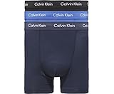 Calvin Klein 3P Trunk Herren Boxershorts (3er Pack), Weiß-100, S