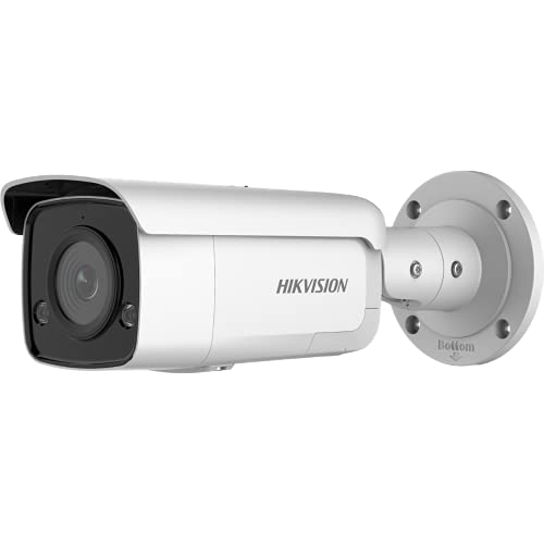 Hikvision DS-2CD2T26G2-ISU/SL(2.8mm)(C) Bullet Überwachungskamera mit 2 Megapixel, bis zu 60m Beleuchtung, professionelle Überwachungskamera, Acusense Kamera mit Fehlalarmfilter