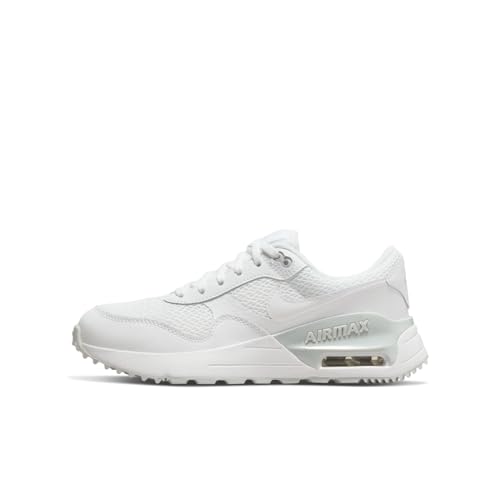 Nike Jungen Nike Air Max Systm Sneaker, White White Pure Platinum, 36.5 EU