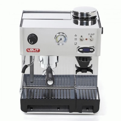 Lelit Anita PL042TEMD semi-professionelle Kaffeemaschine mit integrierter Kaffeemühle, ideal für Espresso-Bezug, Cappuccino und Kaffee-Pads - Edelstahl-Gehäuse - Doppeltes PID-Temperaturregler
