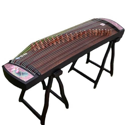 Guzheng 125 cm dünne und tragbare Lotus-Muster chinesische Saiteninstrumente