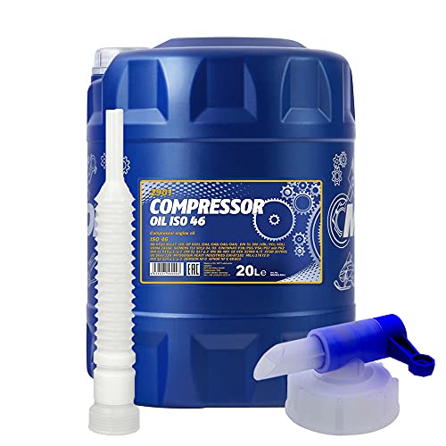 20 Liter, MANNOL 2901 Compressor Oil ISO 46 Kompressorenöl (3,25€/Liter)