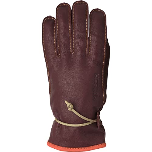 Hestra Alpine Pro Wakayama 5-Finger Handschuhe Fingerhandschuhe Lederhandschuhe (7 HS - dunkelbraun)
