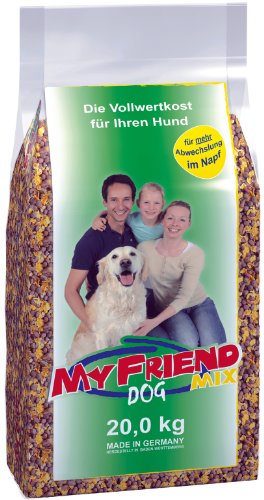bosch My Friend Mix | Hundefutter für ausgewachsene Hunde aller Rassen | ausgewogener Krokettenmix mit Flocken