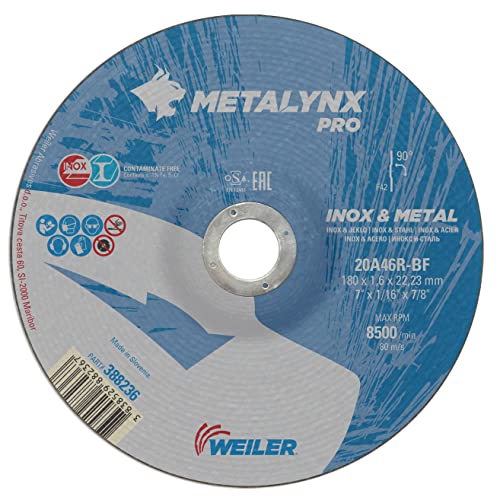 Metalynx PRO Inox & Metall F42 180X1,6X22,23 Winkelschleifer - Trennscheibe zum Schneiden von Edelstahl und Stahl | Packung mit 25stk