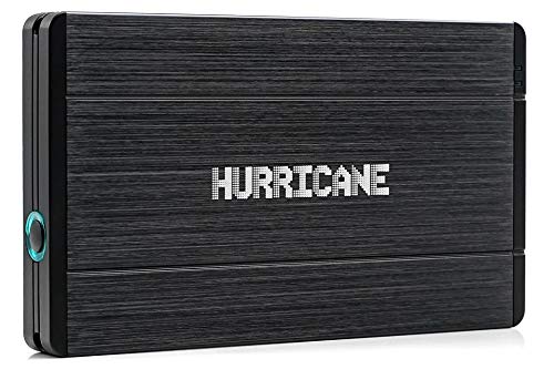 Hurricane GD25650 500GB 2.5" USB 3.0 Externe Aluminium Festplatte für Mac, PC, PS4, PS4 Pro, Xbox, Backups