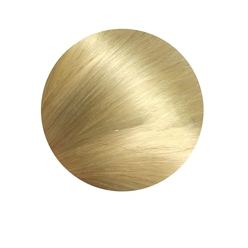 Gerade Clip-in-Echthaarverlängerungen, Haarverlängerung, Ganzkopf-Clip-on-Haarverlängerung for Frauen (Color : Color 613, Size : 6 MONTHS WITH PROPER CARE_)=40%_12INCHES_240G)