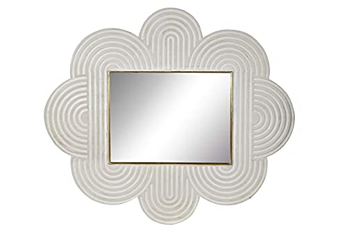 Spiegel mit Griff, verspiegelt, weiß, 122 x 4 x 106 cm (Referenz: MB-171089)
