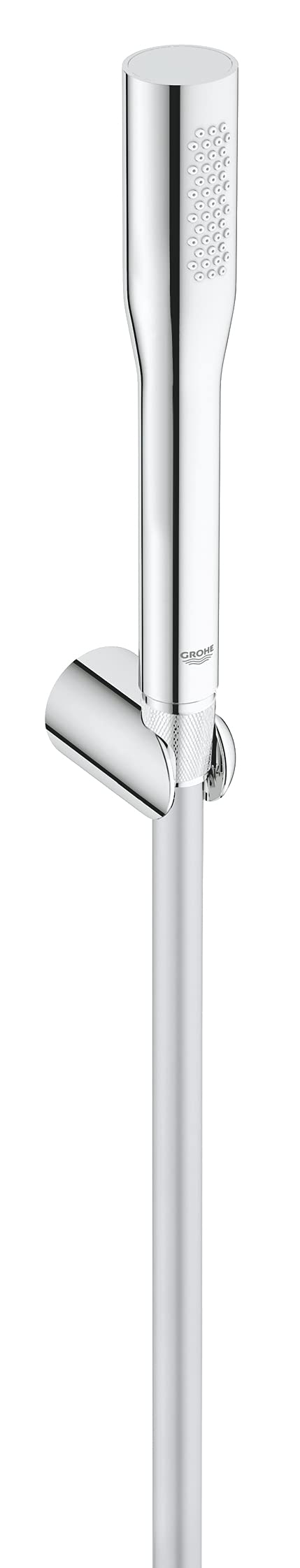 GROHE Vitalio Get - Handbrause (wassersparend, 1 Strahlart, mit Wandbrausehalter, Antikalk-System), chrom, 27459000