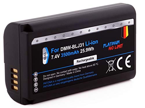 PATONA Platinum Ersatz für Akku Panasonic DMW-BLJ31 (3500mAh) - Lumix DC S1 S1R S1H