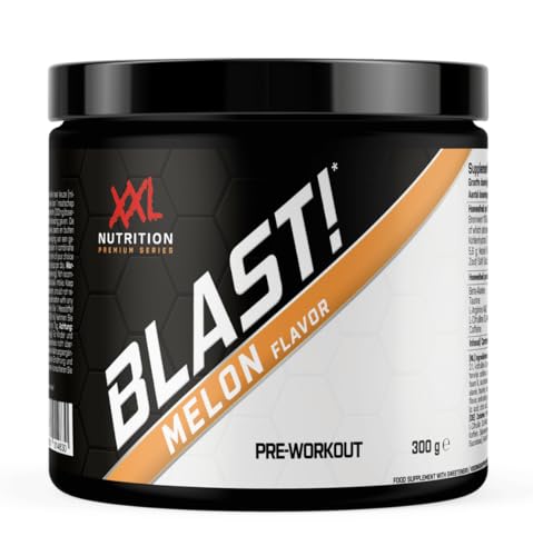 XXL Nutrition - Blast! Pre Workout Pulver - Melon - Pre-Workout Booster mit Koffein - 300 Gramm