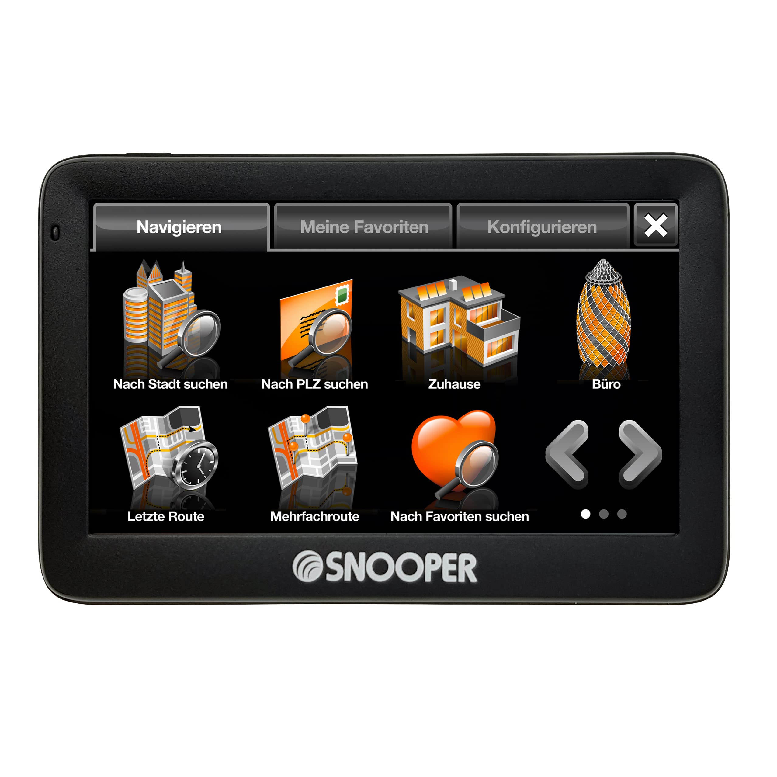 Snooper Ventura S5100 Plus Navigationsgerät für Wohnwagen und Wohnmobil mit Multirouten-, Kreuzungs- und Spurführungstechnologie, inkl. lebenslanger UK/EU-Karten-Updates und 12,7 cm LCD-Display,