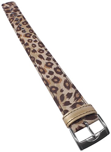 Uhrenarmband aus Textil für Damenuhr Casio Baby-G Durchzugsband BG-3000V Leopard 20mm