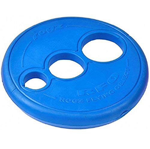 Rogz RF01-B Flying Object Dog Throwing Disc Toy/Wurfspielzeug/Frisbee, blau