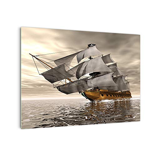 DekoGlas Küchenrückwand 'Piratenschiff' in div. Größen, Glas-Rückwand, Wandpaneele, Spritzschutz & Fliesenspiegel