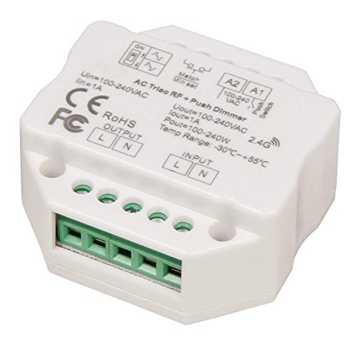 McShine - Tast-Dimmer | TD-24 | LED-geeignet, max. 240W, 230V, passend für UP-Dose