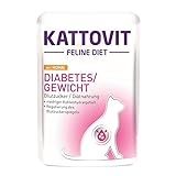 Finnern KATTOVIT Diabetes/Gewicht Huhn | 24x 85g Katzenfutter nass