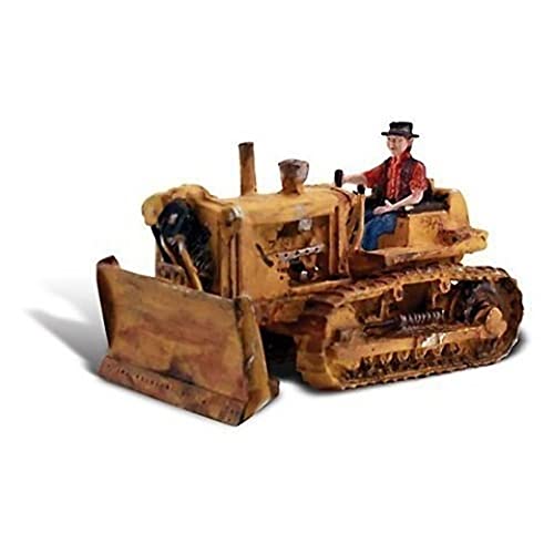Woodland Scenics AS5562 Bulldozer Arbeitsmaschine Strassenbau Figur Autoscene Dewie's Dozer für Spur H0 HO 1:87