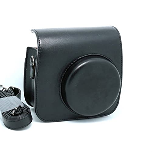 SENHE Lederfilm-Kameras-Tasche Schutzhülle Schulterkamera Farbe Schutzhülle for Fuji Fit for Polaroid Mini 8 8+ 9 Fit for Instax PU (Color : Noir)