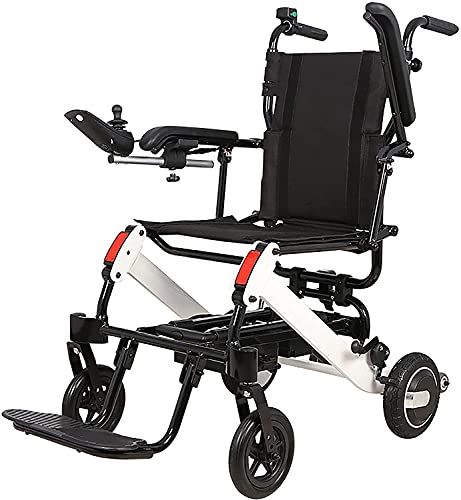 Elektrische Rollstühle 20 kg faltbare leichte Aluminiumlegierung 500 W bürstenloser Doppelmotor Last ca. 100 kg für Heimreisen im Freien