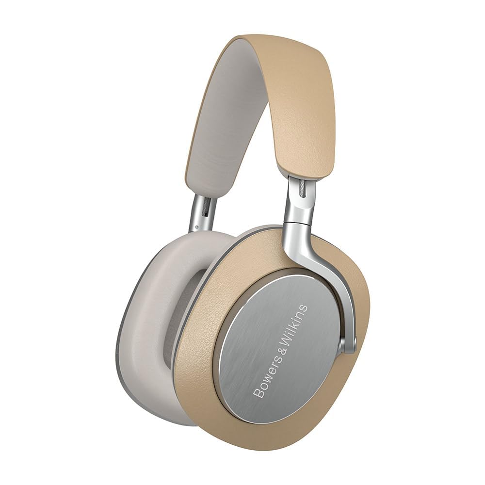Bowers & Wilkins PX8 kabellose Over-Ear Kopfhörer mit Bluetooth und Noise Cancelling, Beige