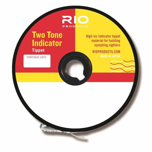 RIO Products Tippet 2-Ton-Blinker-Tippet, 2 Stück, Fluoreszierendes Rosa und Gelb