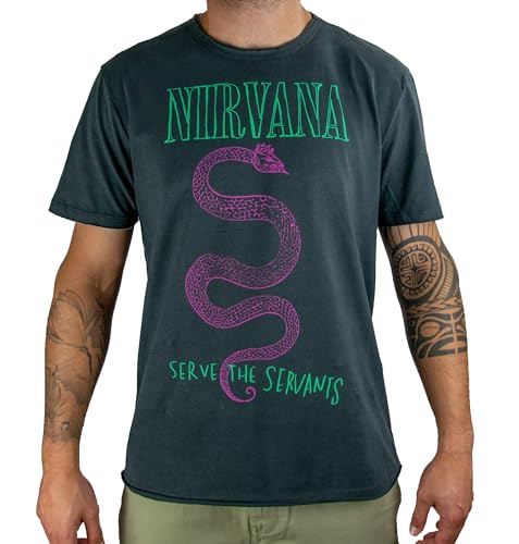 Amplified Unisex T-Shirt Nirvana - Serve The Servants, S