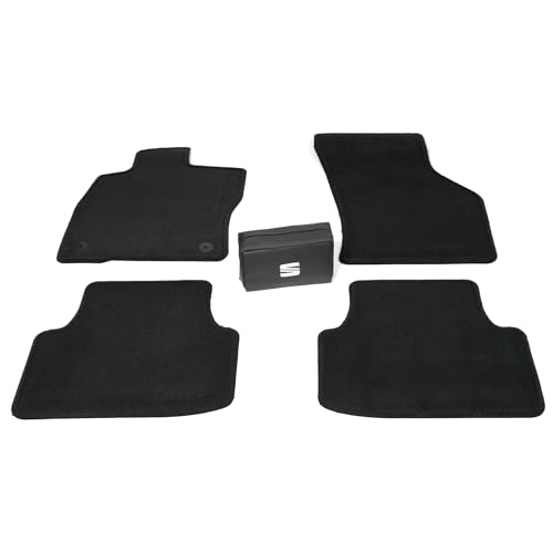 Seat 5FB093990F Fußmatten Velours Textilfußmatten 4X Stoffmatten, mit Sicherheits-Kit *** Nicht für Mild-Hybrid ***