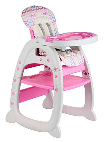 GALACTICA Neuer 3-in-1 Baby-Hochstuhl | Kompakter Säuglingssitz auch Stuhl & Tisch für Kleinkinder Hochsitz für Säuglinge Babynahrung Tablett