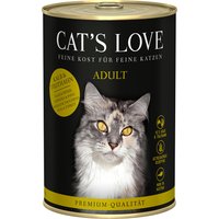 Cat's Love 6 x 400 g - Kalb & Truthahn