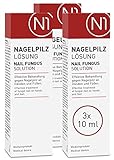 N1 Anti Nagelpilz Lösung 3x10 ml - [Medizinischer Nagellack mit belegter Wirkung] - Apothekenprodukt - Nagelpilz Behandlung schnell intensiv an Händen und Füßen