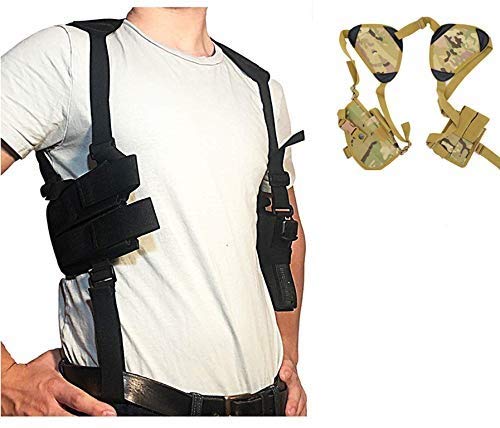 Gexgune - Verdeckter Tragehalfter - Outdoor Tactical Police Security Universaler Pistolenbeutel für die Linke Linke Hand Schultergewehrholster für G1ock 17 19 22 23 31 32（CP）