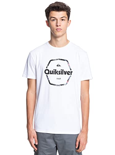 Quiksilver Herren Hard Wired T-Shirt, weiß, XL