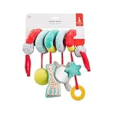 Sophie la Girafe - Abakus Spirale Spielzeug Kinderwagen 230831, mehrfarbig, 6 Stück