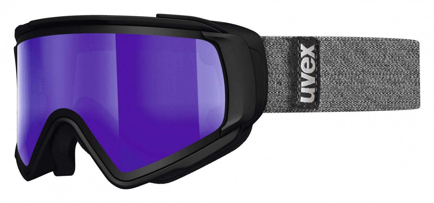 uvex Jakk Take off Skibrille (2226 black mat, double lens cylindric, litemirror blue, lasergold lite/clear)