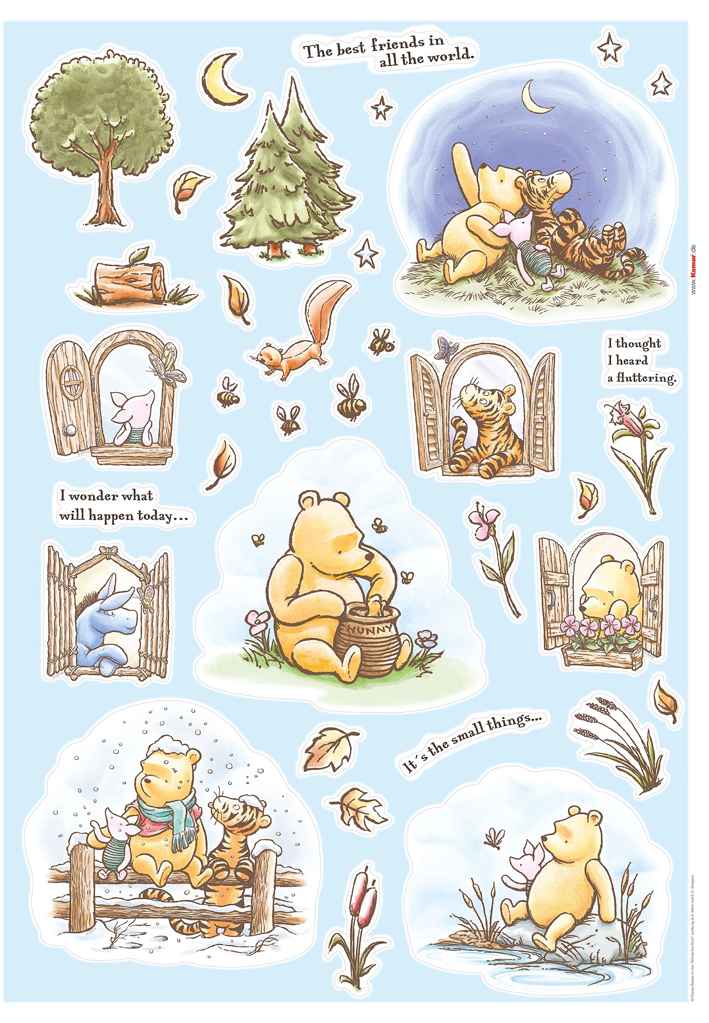 Komar Wandtattoo "Winnie the Pooh Adventures", (61 St.)