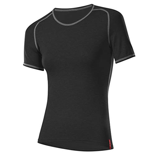 LÖFFLER Damen Unterhemd Shirt Transtex Warm Ka, schwarz, 42