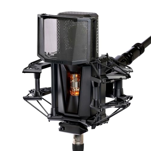 Lewitt Premium Studio Mikrofon Pure Tube mit goldbedampfter 1” Echtkondensatorkapsel | Revolutionärer Röhrenschaltkreis mit ultraniedrigem Eigenrauschen | Handselektierte Röhre 12AU7/ECC82