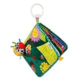 TOMY L27385 LAMAZE Bitty Bug Book, Clip on Pram and Pushchair Newborn, Sensory Babies with Colours and Sounds, Development Toy for Boys and Girls Aged 0 Months +, Multi